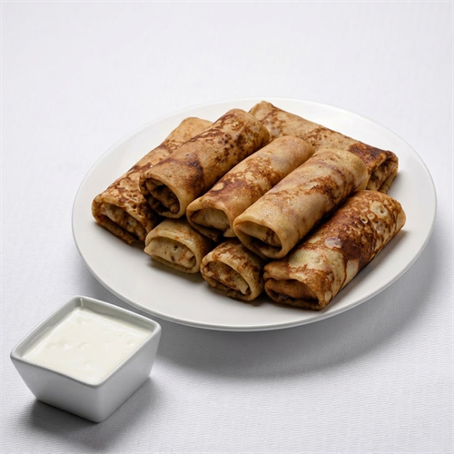Блинчики с курицей и грибами 1082848
